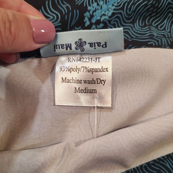 NWT Rip Skirt Hawaii Womens Sz Med Maui Moonlight Wrap Cover Up Tropical Floral - Picture 6 of 11